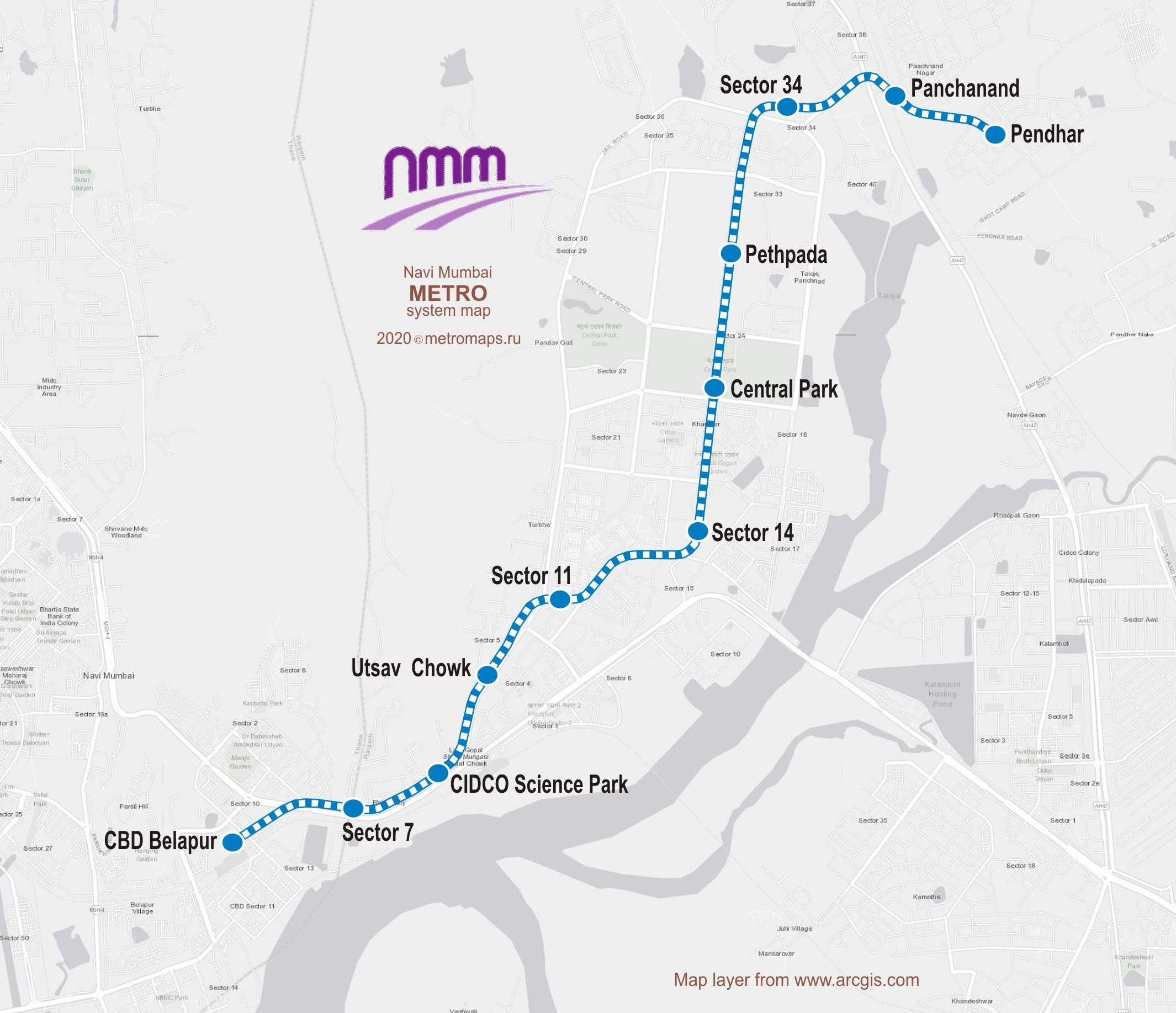 Navi Mumbai Metro Railway Technology